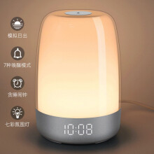 Sunrise Alarm Clock & Dimmable Night Light, Warm White Bedside Lamp for Kids – Sleep Aid with Snooze Timer, Compatible with 110V