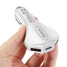 Quick Charger 3.0 Type C Car Charger Adapter QC3.0 Turbo Fast Charging 3 USB Car Mobile Phone Charger