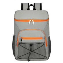 Insulated Leak-Proof Cooler Backpack, Large Capacity Soft-Sided Ice Chest for Camping, Beach ( Orange )