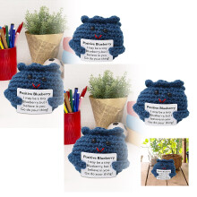2Pcs Handmade Fruit And Vegetable Yarn Colorful Crochet Table Centerpiece 7X5