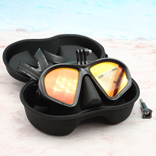 Freediving Mask Low-Volume Silicone with Camera Holder