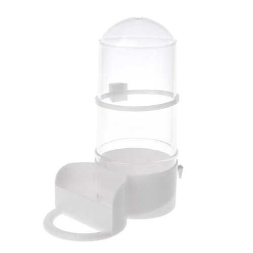 Parakeet Water Dispenser Automatic Feeder for Cage No Mess Plastic Container for Small Birds