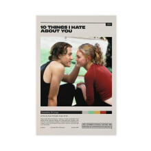 10 Things I Hate About You Movie Poster Art Canvas Poster Bedroom Decor Sports Landscape Office Room Decor Gift
