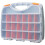 Hardware Storage Box Tools Organizer Container with Handle and Clear Lid, 21 Adjustable Compartments for Screws Nuts Bolts, Small Size,a 1
