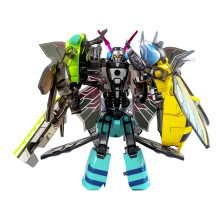Large Alloy Insect Mech Deformation Assembly Robot Simulation Model with Expansion Combination for Advanced Play