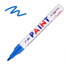 1Pc Waterproof Permanent Paint Marker Pen for Car Tires, Rubber, Metal - Versatile Colors for Durable Marking and Decoration
