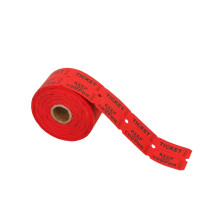 Admission Coupon Voucher Red One Size 500 Pieces
