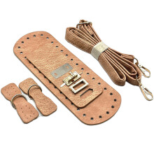 Crossbody Bag Sewing Set With Pre Cut PU Leather Knitting Crochet Bag Hand Sewing Tool For Fashion Handbag Design