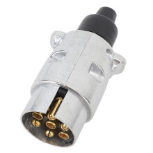 Easy Install DC12V 7 Pin Trailer Plug Kit with Wiring Harness Mounting Bracket