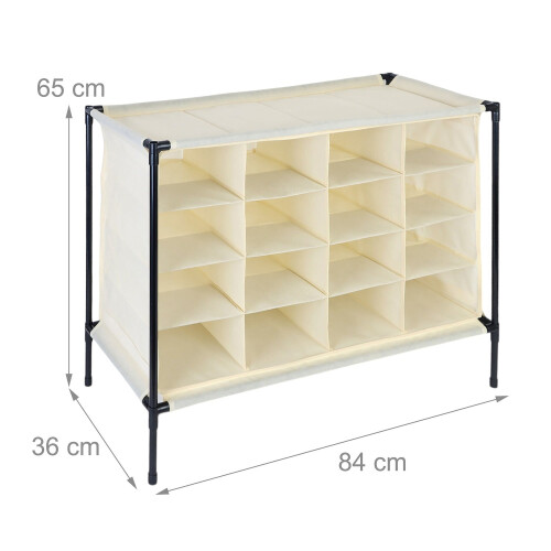 Expandable Camping Shoe Rack - Holds 16 Pairs 2
