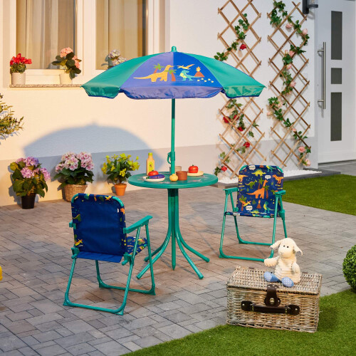 4-teiliges Gartenmöbelset für Kinder mit Sonnenschirm 1