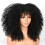 (Black) Perruque Synthétique Ondulée Femme 1