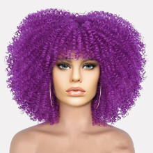 (Purple) Women\'s Fashionable Synthetic Party Wigs