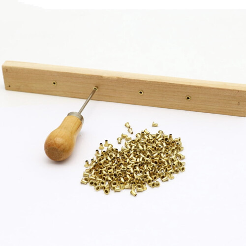 1000Pcs Golden Hive Frame Eyelets for Wire Support in Nest Box 1