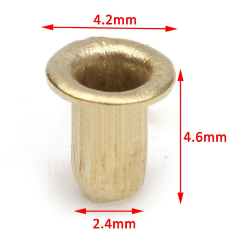 1000Pcs Golden Hive Frame Eyelets for Wire Support in Nest Box 2