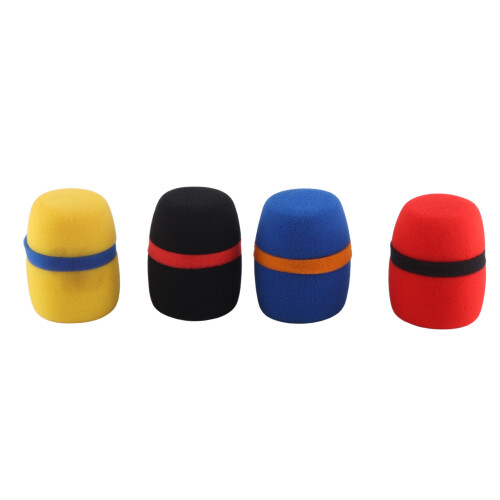 4 Pcs Microphone Windscreen Foam Covers 8.2cm Breathable Sponge 1