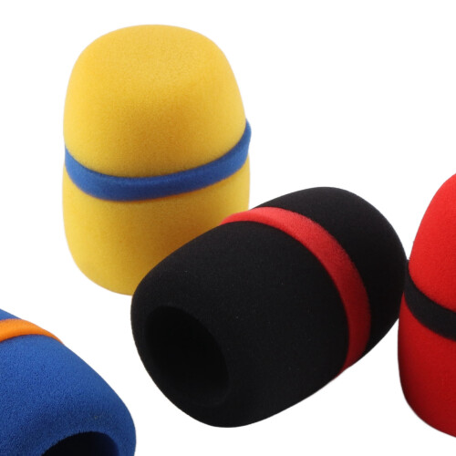 4 Pcs Microphone Windscreen Foam Covers 8.2cm Breathable Sponge 2