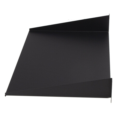 kenable Fixed Cantilever Shelf 2U 350mm Deep Black 19 inch Data Cabinet Rack 2