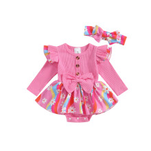 (18-24 Months, Rose Red) Φόρεμα Νεογέννητου Κοριτσιού, Γραμμή Α