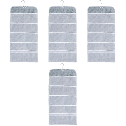 4Pcs Multi-Layer Wardrobe Hanging Storage Bag for Bras Socks Underwear 2