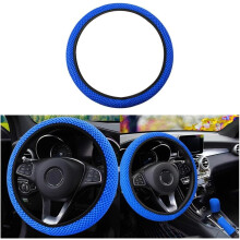 Elastisk strekkbart biltrekk, 15", mikrofiberissilke, pustende, sklisikker, luktfri, helårsbruk (blå)
