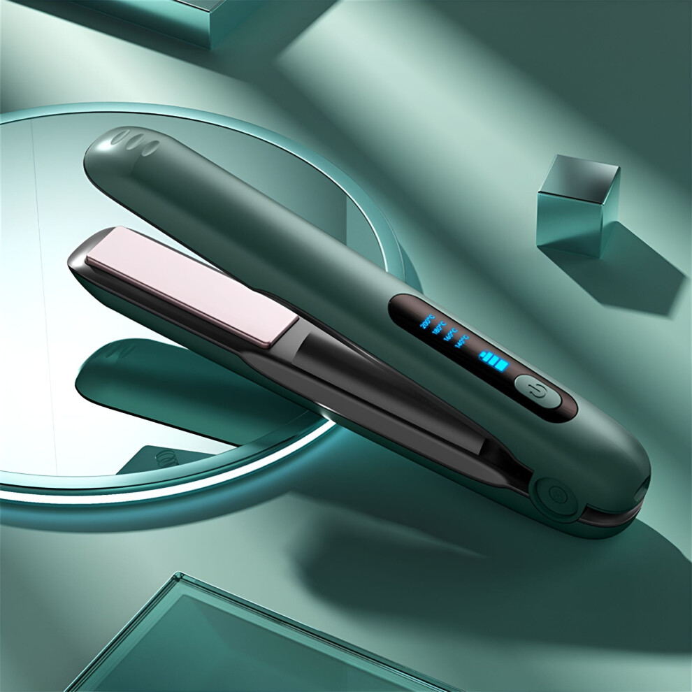 HIBIBUD Hair Straightener Flat Iron Cordless, Wireless Portable Hair Straightener, Ceramic Mini Travel Flat Iron, Type-C Rechargeable Swift Heat-Up