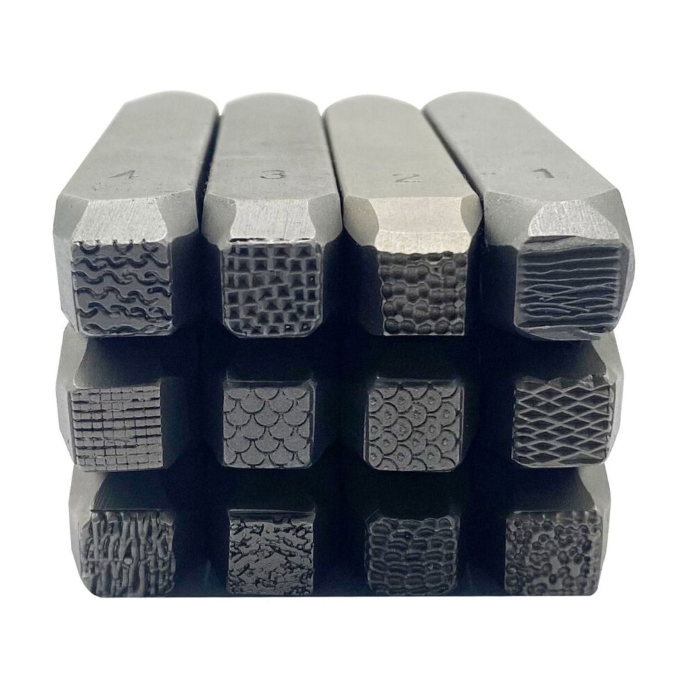 12Pieces Metal Jewelry Carving Tool Jewelry Chisels Set Professional Crafting Tool Steel Texture For Pattern Making 9551475049175