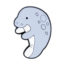Kleurrijke cartoon zeebroches, unieke badge met zeedierenmotief, legering textuur, zeedecoratie voor elke dag.