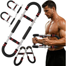 Twister Arm Trainer for Men, Adjustable 50-130Lbs, Portable Chest & Arm Strength Exerciser – Compatible with Home Gyms
