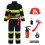 Costume da pompiere per bambini di 5-6 anni, ideale per feste e spettacoli. 1