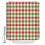 Cortina de chuveiro natalina vintage vermelha e verde, 122 x 183 cm (48 x 72 polegadas). 1