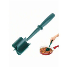 3-in-1-Fleischzerkleinerer und -Stampfer aus hitzebeständigem Nylon für Rindfleisch, Pute und Kartoffeln – antihaftbeschichtet, sicher, schwarz