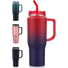 113 cl isolerad tumbler med handtag och sugrör
