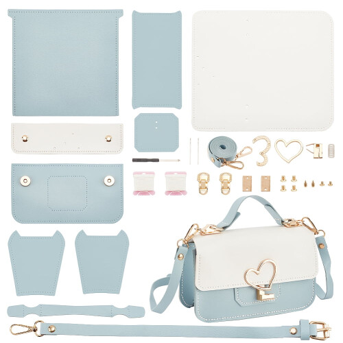 σετ DIY γυναικεία τσάντα crossbody σετ που περιλαμβάνει απομίμηση δέρματος, ύφασμα με