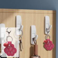 Porte-clés commémoratif en forme de patte pour poils d'animaux avec pendentif de rangement, accessoire de sac pour chiens et chats, cadeau pour les