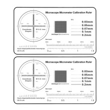 Microscope micrometer calibration ruler slide