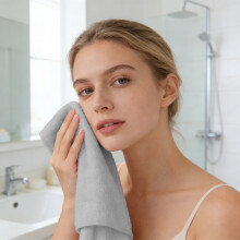 Coral Velvet Towel, Thickened Soft Face Cloth, Absorbent Household Hand Towel for Adults Face Wash Daily Use Bathroom Cleaning Supplies, 1pc, By