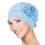 Ευέλικτο Unisex καπέλο Chemo με κρανίο και τρισδιάστατο λουλούδι για υπαίθριες 1