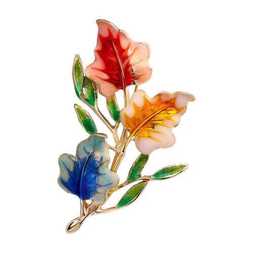 Zweigbrosche, beschichtet, leichtes Accessoire-Pin