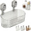 Boîte de rangement à ventouses pour salle de bain – Grande capacité, robuste 1