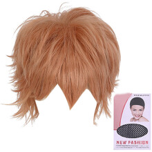 Korte pruik voor het hele hoofd (toupee) voor cosplay (1 stuk)
