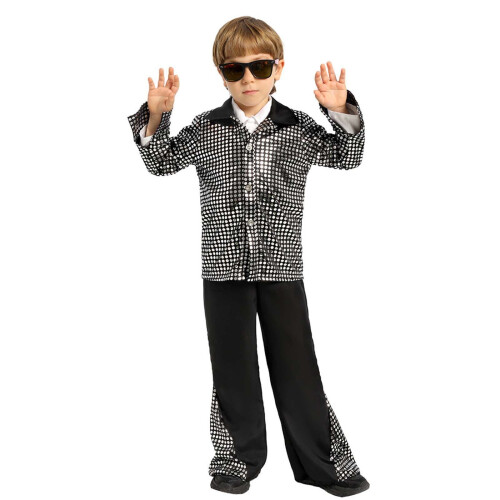 Gutte retro disco danseantrekk til karneval og scene