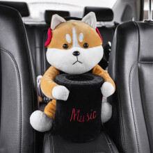 Braune Taschentuchbox aus Baumwolle für Hunde, Geschenkidee, moderne Universal-Taschentuchbox für die ganze Familie