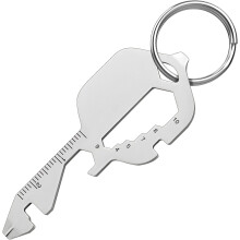 13-in-1 sleutelvormig multitool voor mannen, roestvrij staal