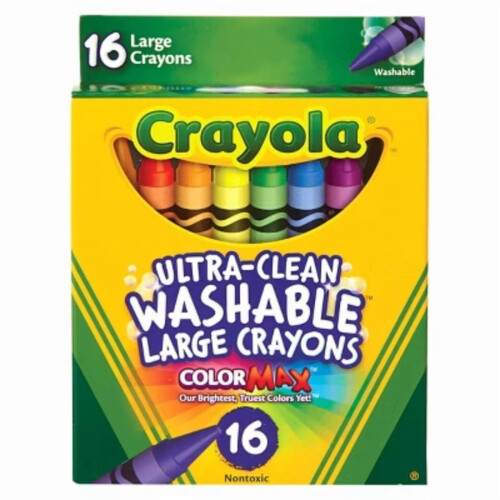 Ultra Clean Washable Large Crayons 16 Count