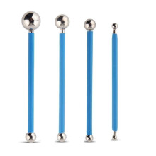 Fondant-Dekorationsset mit Tonblumen, Fugenreparaturset, 8 Größen (Blau), geeignet für die Tortendekoration