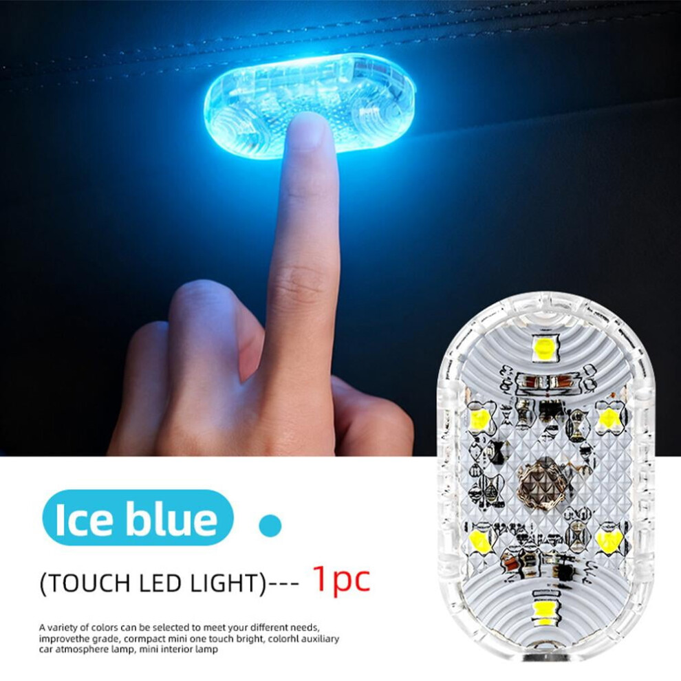 Car Usb Rechargeable Led Touch Wireless Auto Roof Reading Mini Night Lamp Light 9009879066651