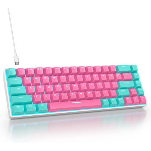 Gaming Keyboard Mechanical Linear Red 65% Wired