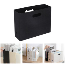 Foldable Scrapbook Paper Storage Organizer – Magazine & Document Holder, Plastic File Organizer (4.33x12.59x9.64"), 1 Pc