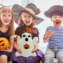 Piliúir Mhaisiúla Taibhse Pumpkin Cadás In-análaithe Nua-Aimseartha Laistigh Piliúir Boho Nua-Aimseartha do Tholg Seomra Maireachtála